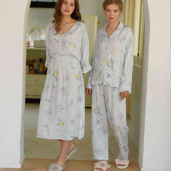 

vestidos mujer literary and womens sleepwears artistic small floral printing nightdress spring night gown cotton nightie sleepwear, Black;red