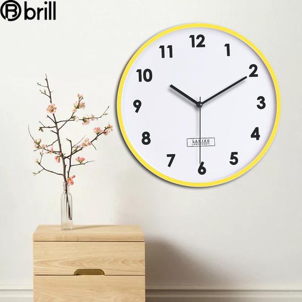 

simple round wall watch clock living room fashion modern design nordic hanging clocks house decor reloj de pared