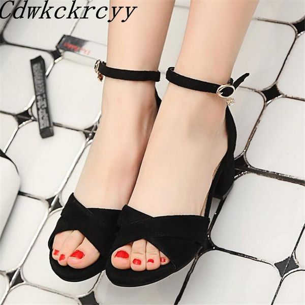 

dress shoes summer pattern europe america fashion high-heeled women sandals gules black blue color simplicity temperament
