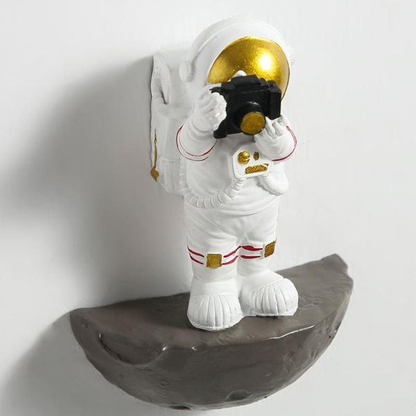 

decorative objects & figurines j2fb nordic wall art decor astronaut moon rocket resin sculpture hanging