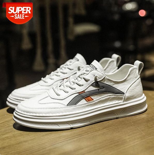

simple white shoes men's korean style low-sneakers breathable casual student #df4q