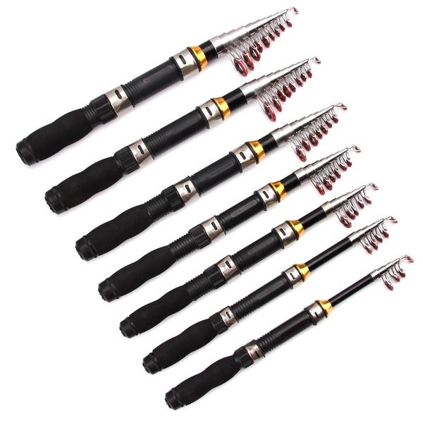 

1.0m 1.2m 1.5m 1.7m 1.9m 2.1m 2.3m portable fishing rod glass fiber pole travel sea spinning boat rods