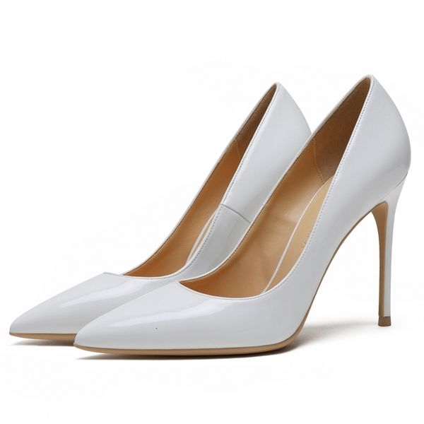 

sandals brand design elegant classic poited toe slip on pumps woman shoes high heels office lady leather women f0086 p0w0, Black