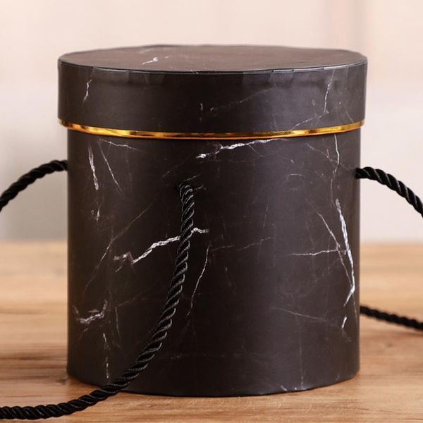 

gift wrap 2pcs hug bucket flower paper boxes bouquet packaging box birthday bag with lid party wedding decor