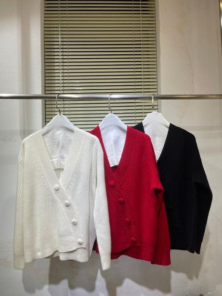 

women's knits & tees 2021 women fashion long-sleeved cashmere cardigan 1023, White