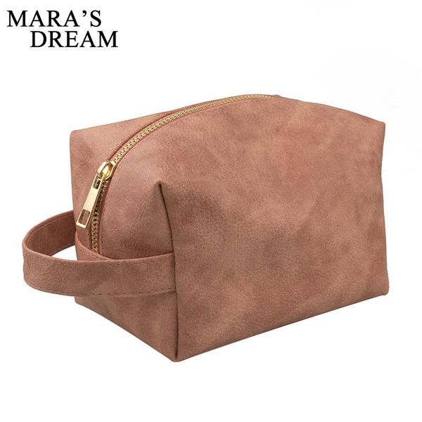 

mara's dream women cosmetic cases portable waterproof pu leather bag casual simple storage bags &