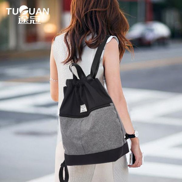 

backpack tuguan brand women fashion canvas korean style functional men school backpacks leisure shoulder bags shopping totes