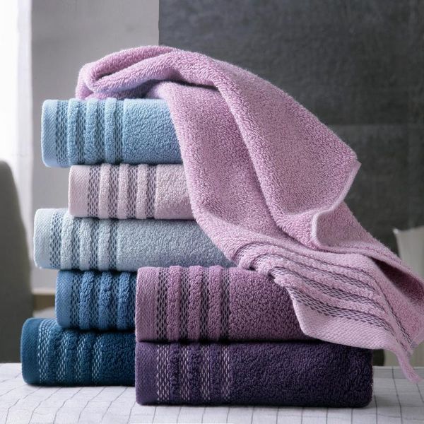 

towel 2 pieces cotton satin thicken face hand 70*34 cm 105g