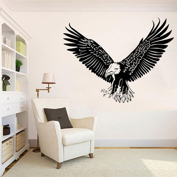 

wall stickers flying eagle decal wildlife room decor animal patriotic bird bedroom nursery murals p614