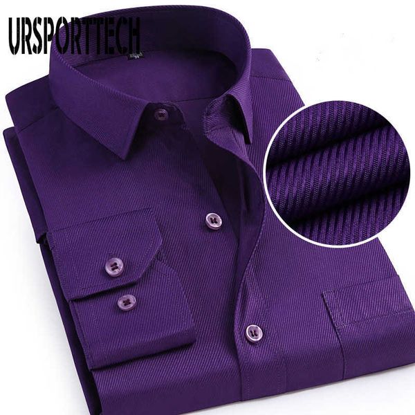 

men long sleeve shirt spring autumn brand solid color business formal luxury camisetas masculinas plus size shirt male 210528, White;black
