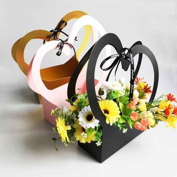 

pcs kraft paper storage boxes cases heart-shaped wrapping gift wrap