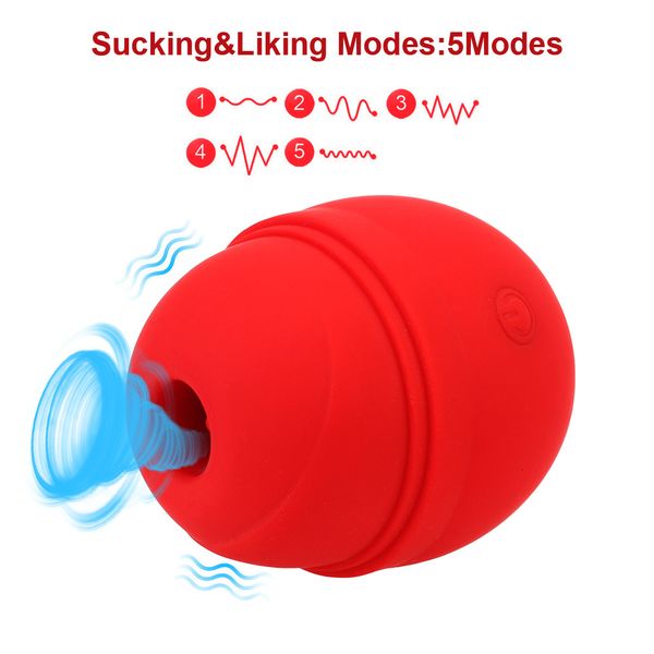 

massager omobo women's fun egg skipping 5-frequency rose sucking device g-point