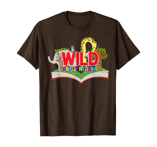

wild about reading t shirt students teachers gift, White;black