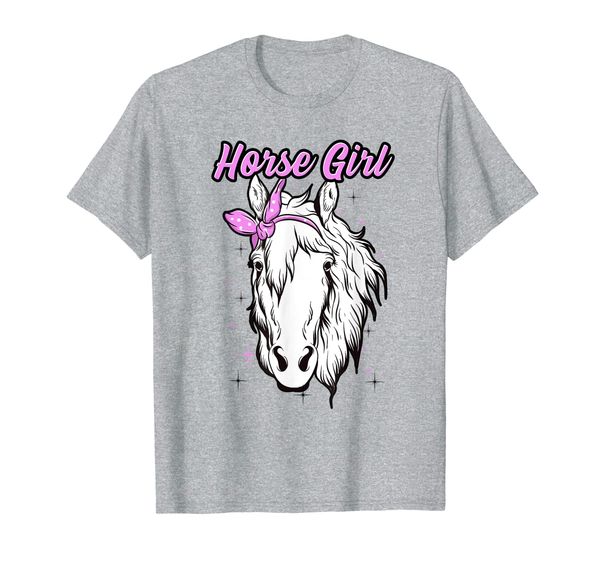 

horse girl horseback riding equestrian t-shirt, White;black