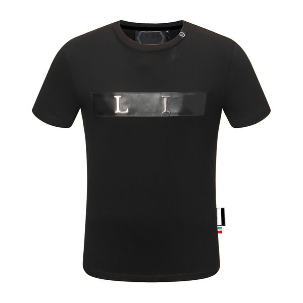 

pp men t shirt spring and summer men's t-shirts jackets high grade cotton short sleeve round neck shirts luxury t-shirt size: m  xl x, White;black