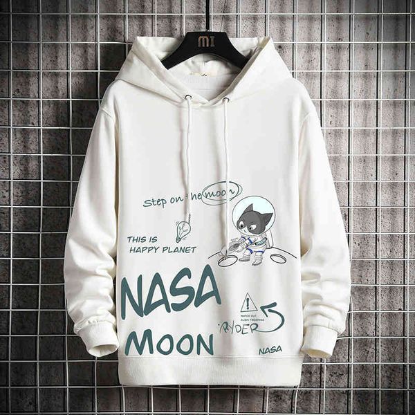 

sweater hoodies hoodie 2022 spring youth trend handsome casual hooded men, Black