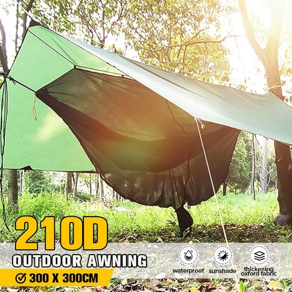 

shade 300x300cm summer outdoor waterproof anti-uv canvas 210t cloth sunscreen rain cover garden courtyard awning 300d shelter