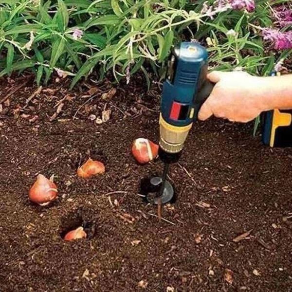 

professional drill bits garden auger spiral bit flower planter bulb hex shaft yard gardening bedding planting hole digger drive
