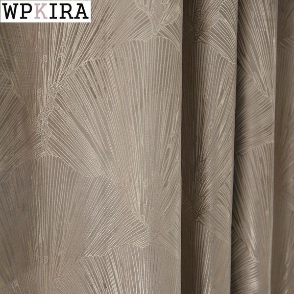 

curtain & drapes luxury american for living room gilt ginkgo biloba pattern jacquard blackout drape window bedroom shade s001#e