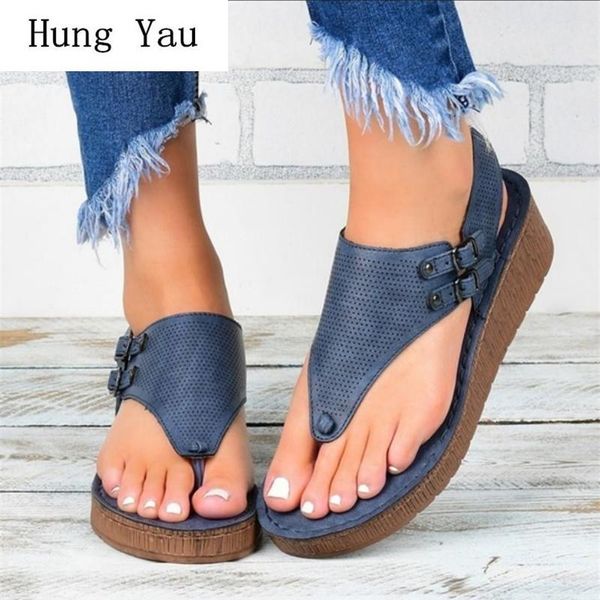 

dress shoes women sandals slippers hollow out flip flop breathable flat summer fashion wedges slides lady casual plus size 35-43, Black