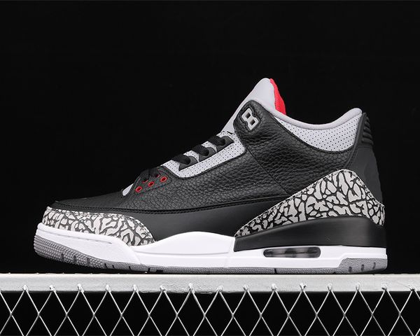 

jumpman 3 3s black cement mens basketball shoes men womens fashion sneakerswfzh