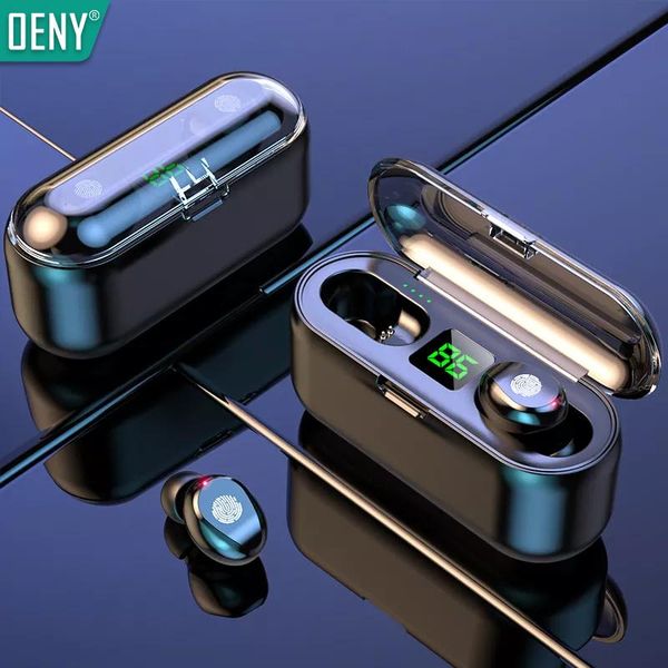 

headphones & earphones tws wireless bluetooth 2500mah charging box 9d stereo sports waterproof earbuds headset for all smartphones