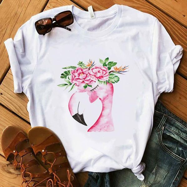

vintage vogue paris printed womens t shirt summer kawaii casual o neck hipster ladies tee, White