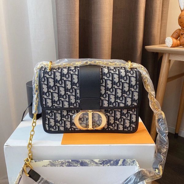 

messenger handbag luxurys women's single canvas embroidery montaigne postman bag with leather shoulder strap chain terms net redwv2p