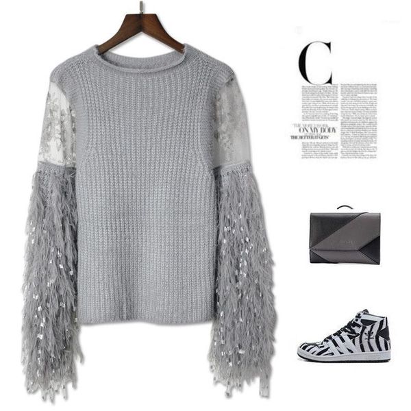 

women's sweaters 2021 loose autumn sweater women korean elegant knitted warm female pullovers fashion solid, White;black