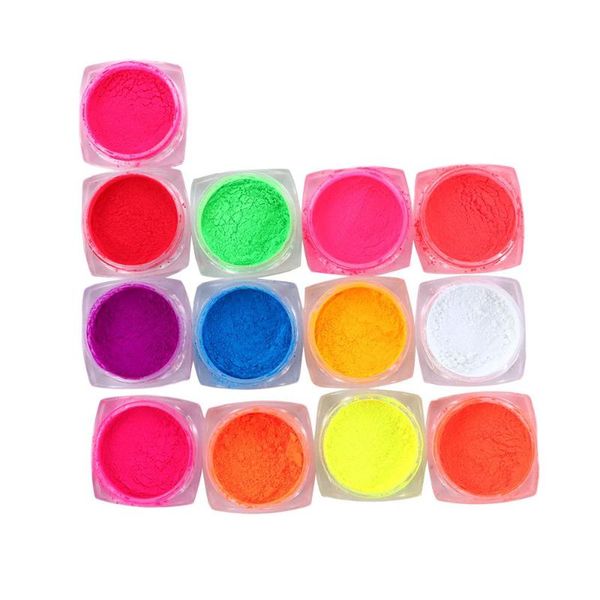 

nail glitter bright phosphorescent diy art decorations manicure accessories glow powder luminous, Silver;gold