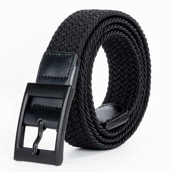 

belts hreamky both men and women large size 31-75 inches belt tall big man leisure woven, Black;brown