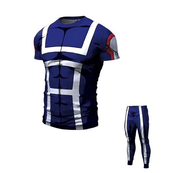 

men's t-shirts 2021 summer 3d anime print casual fashion t-shirt round neck loose oversize muscle streetwear clothing man's tshirt, White;black