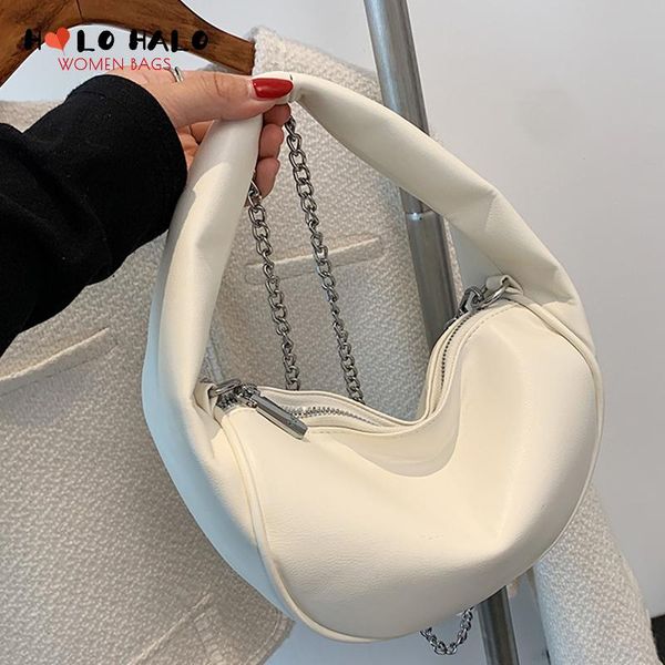 

evening bags niche women leather pu chain crossbody bag female fashion solid color shoulder purses and handbags