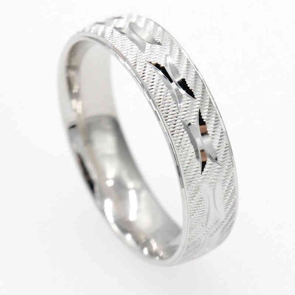 925 Sterling prata casal anel amantes geométricos superfície áspera elegante banda de casamento jóias para homens presentes mulheres