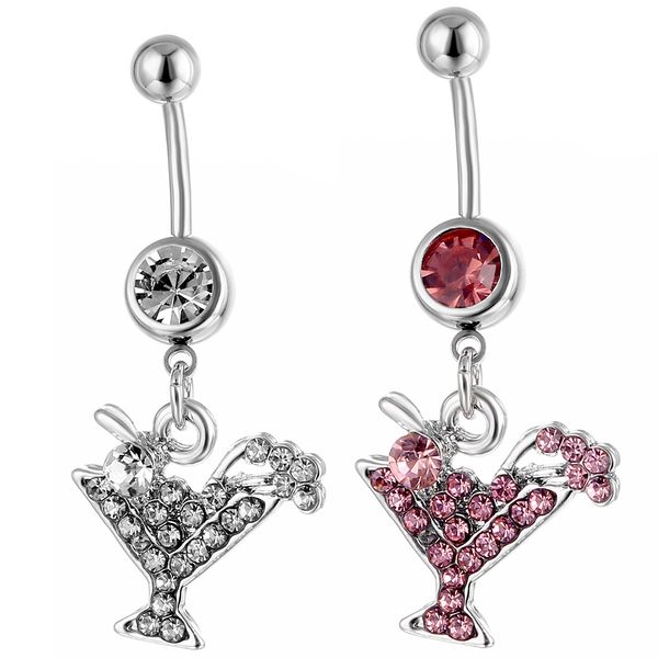 

d0655 mix colors belly navel stud, Silver