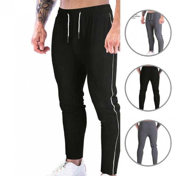 

men's pants comfy fabulous drawstring winter elastic tight for school, Black