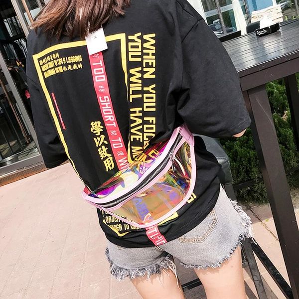 

waist bags clear fanny pack for women summer transparent beach bum bag 28gd