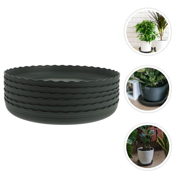 

planters & pots 6pcs plant pot base tray thicken flowerpot water home round