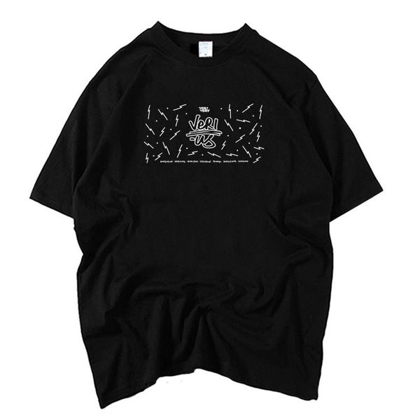 

women's t-shirt kpop verivery veri-us cover same printing o neck short sleeve t shirt k- group loose 5 colors, White