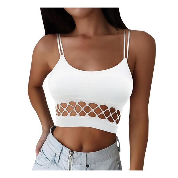 

bra crop bustier women cami sleeveless sling vest fashion trendy tube chaleco de mujer, White
