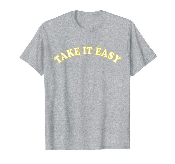 

take it easy t-shirt, White;black