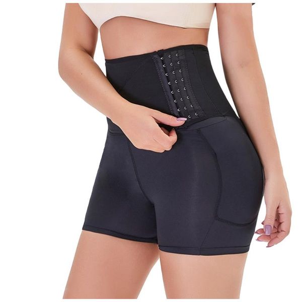

women's panties 2021 fashion women body pants three breasted high waist bodysuit underwear corset underpants light lingerie sleepwear t, Black;pink