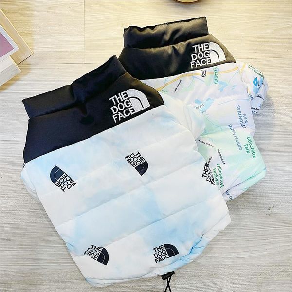 

winter warm pet dog coat waterproof jacket the face fashion pattern cat puppy costume reflective clothes apparel