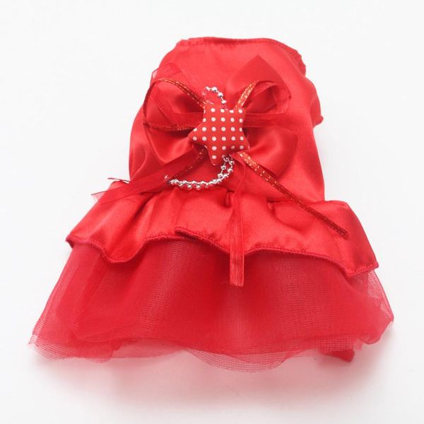 

dog apparel summer lace tullle dress pet clothes for small party birthday wedding cat puppy costume spring