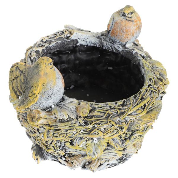 

planters & pots creative bird's nest shape flower pot cartoon resin home decor