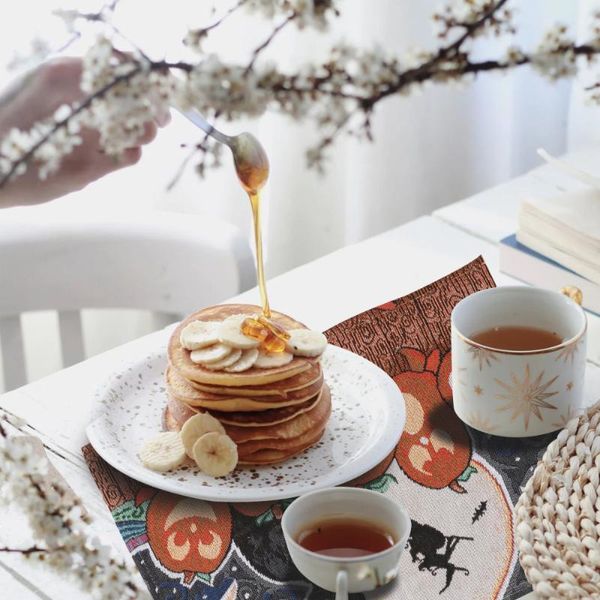 

mats & pads 4pcs place mat cup table tablecloth for halloween home el restaurant