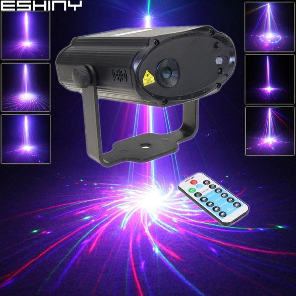 

effects eshiny remote mini rgb laser 24 big patterns projector dj dance disco bar family party xmas effect stage lighting light rgbh32