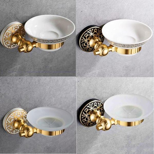 

soap dishes european style carving pattern anodizing space aluminum holders,glass/ceramics dish , bathroom hardware accessories