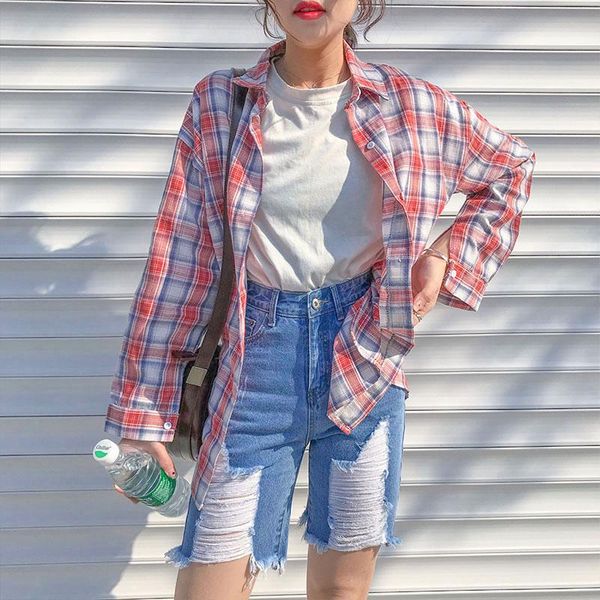 

women's jeans beggar pants ripped waist loose leisure trousers straigh, Blue