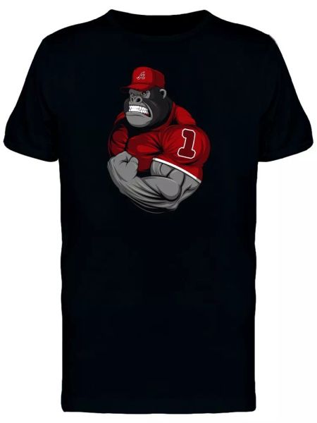 

Gorilla Athlete #1 Men's Tee -Image by Shutterstock, White;black